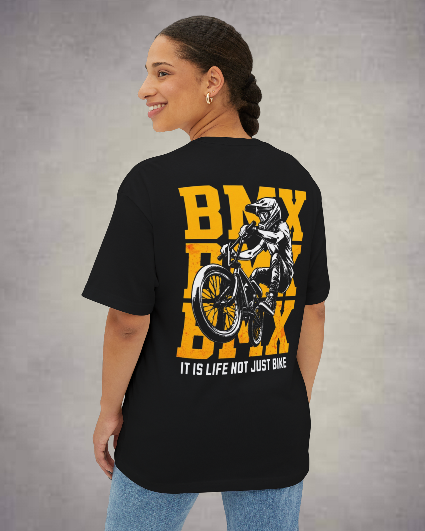 BMX with Bike Ride Oversized Premium T shirt