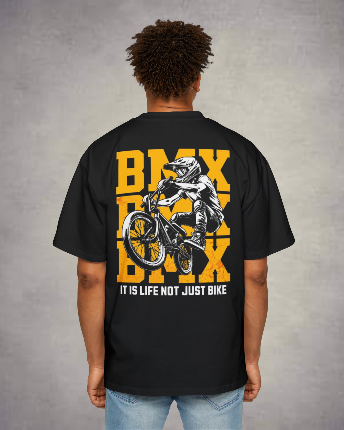 BMX with Bike Ride Oversized Premium T shirt