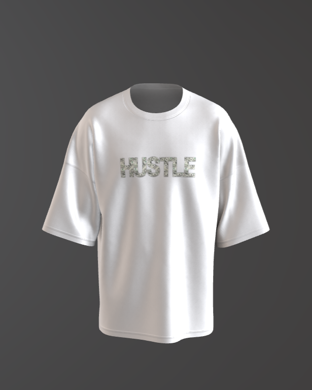 Oversized Premium T shirt in Black & White Colour