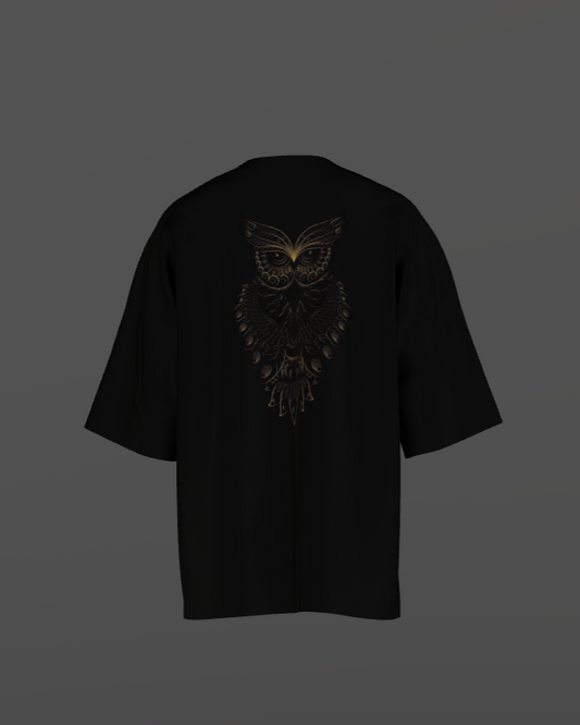 Decorative Ornamental Owl Oversized Premium T Shirt